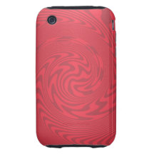 Diseño abstracto rojo iPhone 3 tough cárcasas