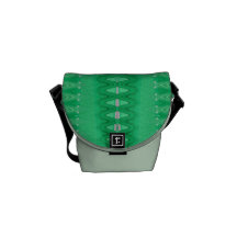 diseño abstracto verde colorido bolsa messenger