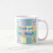 Diseño adaptable azul del remiendo tazas de café