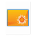 Diseño adaptable de la sol rizada tarjeta postal