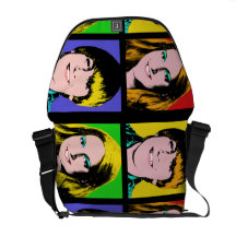 Diseño adolescente de encargo del patio del arte p bolsas de mensajería