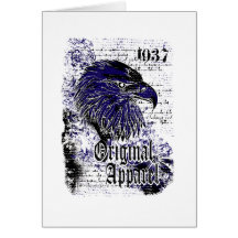 diseño afectado ropa original del águila tarjetas