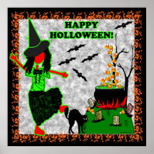 Diseño alegre del feliz Halloween Impresiones