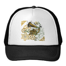 Diseño apenado de Steampunk de la mirada Gorras De Camionero
