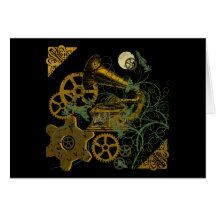 Diseño apenado de Steampunk de la mirada Tarjetas