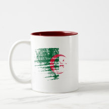 Diseño argelino fresco de la bandera tazas de café