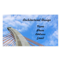 Diseño arquitectónico moderno tarjetas de visita
