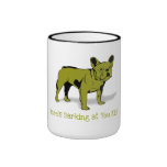Diseño artístico de la raza del perro del dogo fra taza de café