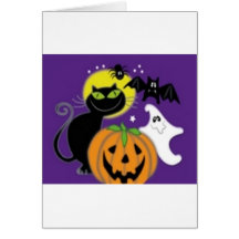 Diseño asustadizo de Halloween Felicitaciones