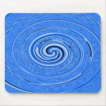 Diseño azul abstracto del "ciclón" alfombrillas de raton 