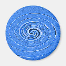 Diseño azul abstracto del "ciclón" iman de nevera
