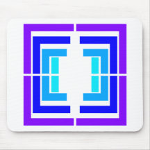 Diseño azul alfombrillas de ratón
