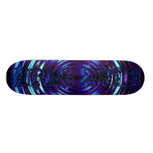 diseño azul de la cubierta de la burbuja II Patín Personalizado