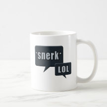 Diseño azul de Snerk LOL Taza
