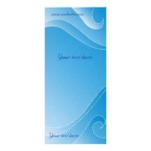 Diseño azul moderno tarjeta publicitaria