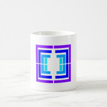 Diseño azul tazas de café
