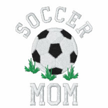 Diseño bordado de la mamá del fútbol