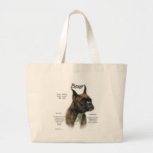 Diseño (brindle) de la historia del boxeador bolsas de mano
