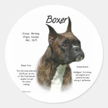 Diseño (brindle) de la historia del boxeador etiquetas  