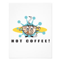 diseño caliente retro del café invitación