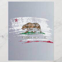 Diseño californiano fresco de la bandera tarjetas publicitarias