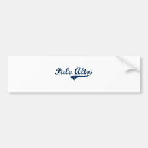 Diseño clásico de Palo Alto Pennsylvania Etiqueta De Parachoque
