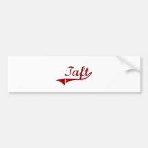 Diseño clásico de Taft California Etiqueta De Parachoque