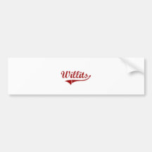 Diseño clásico de Woodlake California Etiqueta De Parachoque