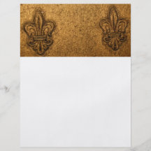 Diseño clásico texturizado de la flor de lis tarjeton