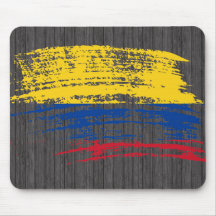 Diseño colombiano fresco de la bandera alfombrillas de raton