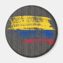 Diseño colombiano fresco de la bandera imanes de nevera