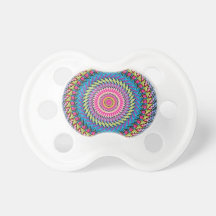 Diseño colorido del caleidoscopio chupetes para bebés