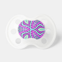 Diseño colorido del caleidoscopio chupetes de bebé