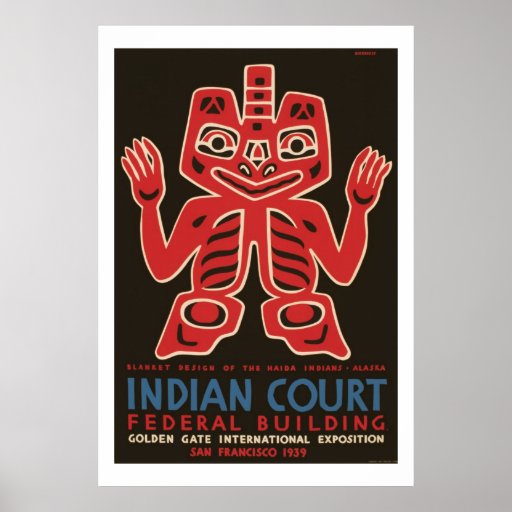 Diseño combinado del poster de los indios del Haid