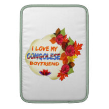 Diseño congolés del novio fundas MacBook