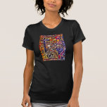 Diseño cruzado al sudoeste del mosaico colorido de camisetas