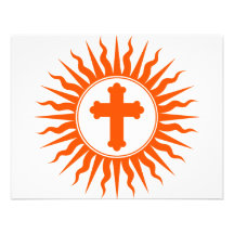 Diseño cruzado espiritual invitacion personal 