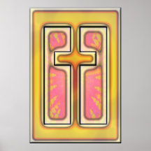 DISEÑO CRUZADO RETRO POSTERS