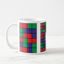 Diseño cuadrado abstracto tazas