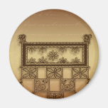 Diseño de Brown la India Iman De Nevera