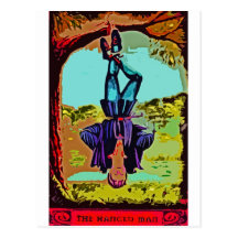 DISEÑO DE CARTA DE TAROT EL HAGMAN POSTALES