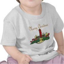 Diseño de Centerpeice de la vela de las Felices Na Camisetas