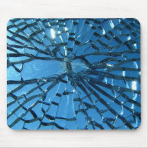 Diseño de cristal quebrado alfombrilla de ratones