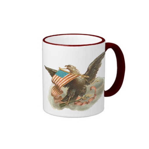 Diseño de Eagle del Día de la Independencia del vi Tazas