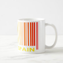 Diseño de ESPAÑA de los colores de la bandera de l Taza