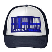 Diseño de FINLANDIA de los colores de la bandera d Gorras