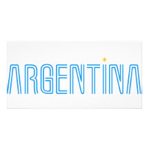 ¡Diseño de la Argentina! Tarjeta Fotográfica Personalizada