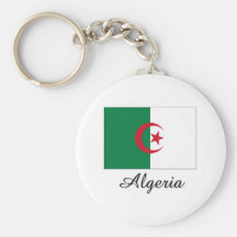Diseño de la bandera de Argelia Llaveros Personalizados