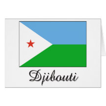 Diseño de la bandera de Djibouti Felicitacion
