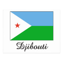 Diseño de la bandera de Djibouti Postales